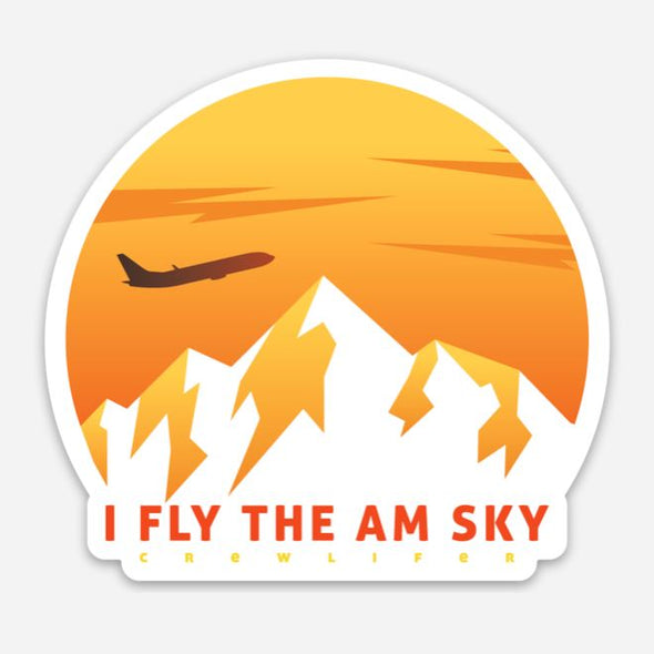 Fly the AM Sky Sticker